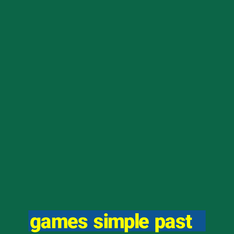 games simple past